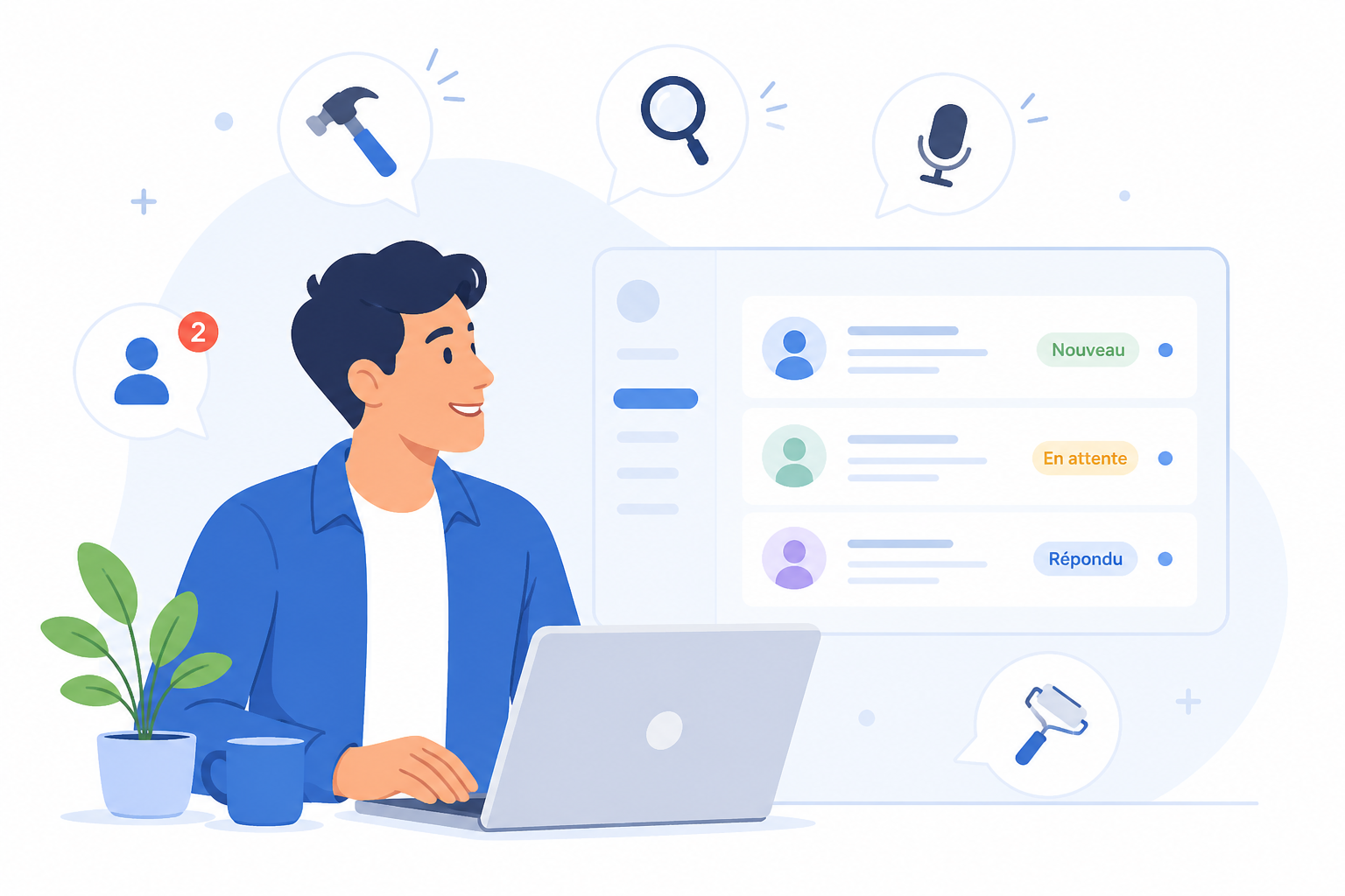 Professionnel au travail